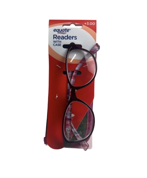 READING GLASSES AND POUCH +3.00
