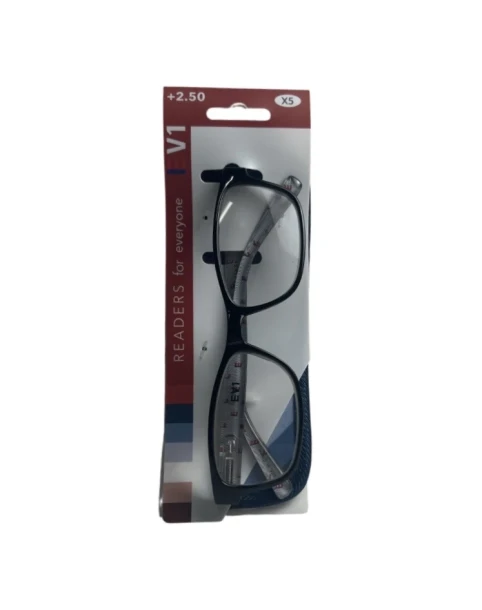 READING GLASSES AND POUCH +2.50