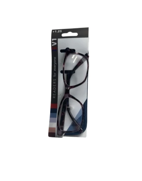READING GLASSES AND POUCH +1.25