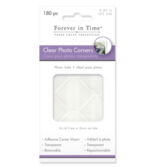 CLEAR PHOTO ADHESIVE CORNERS