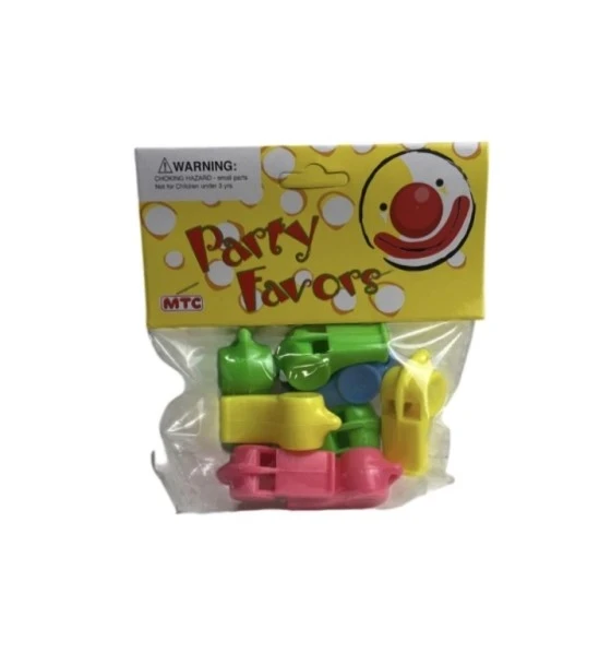 LOUD WHISTLES PARTY FAVORS 8 PCS