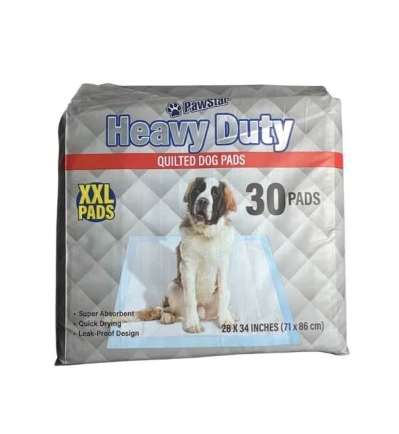 HEAVY DUTY QUILTED DOG PADS XXL 30 COUNT