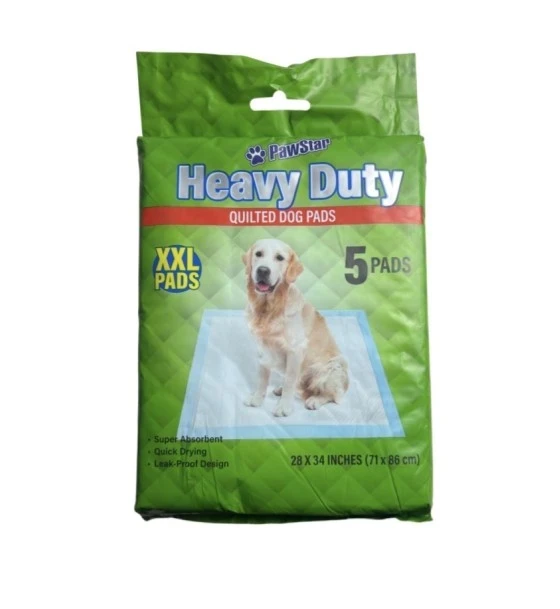 HEAVY DUTY QUILTED DOG PADS XXL 5 COUNT