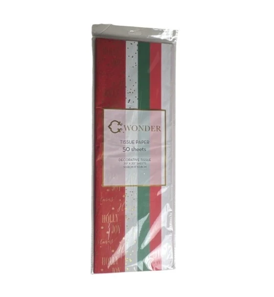 CHRISTMAS TISSUE PAPER 50 SHEETS
