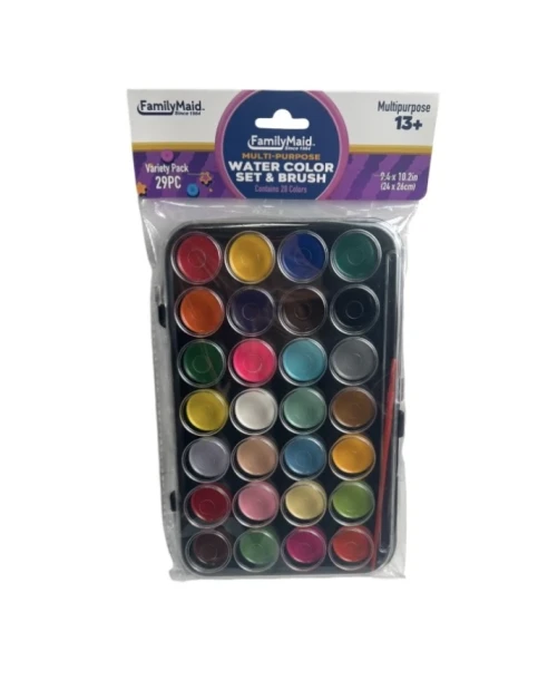 2.49 WATER COLOR SET AND BRUSH 29 PC