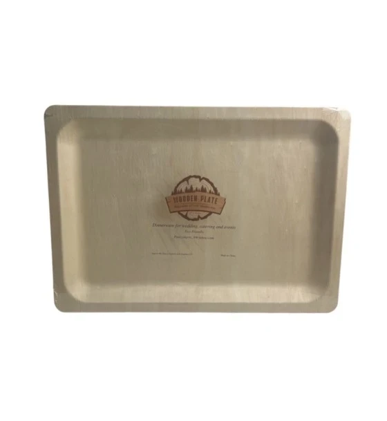 WOODEN PLATE TRAY 11 X 16 INCH 2 PACK