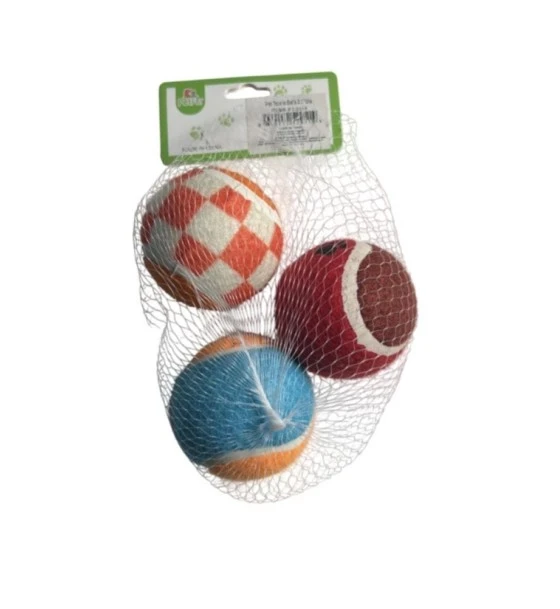 PET TENNIS BALLS 2.6 INCH DIAMETER