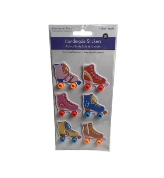 2.49 ROLLERBLADES 3D HANDMADE STICKERS
