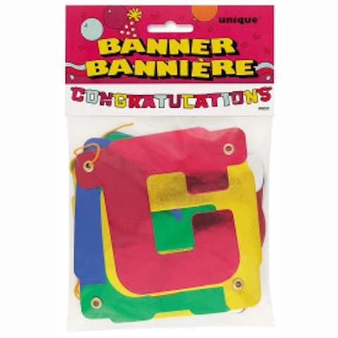 CONGRATULATIONS BANNER