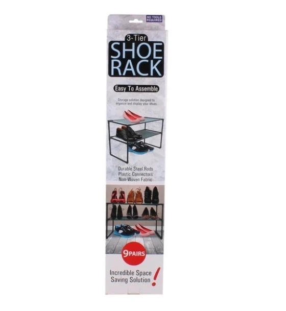 SHOE RACK 3 TIER 9 PAIRS
