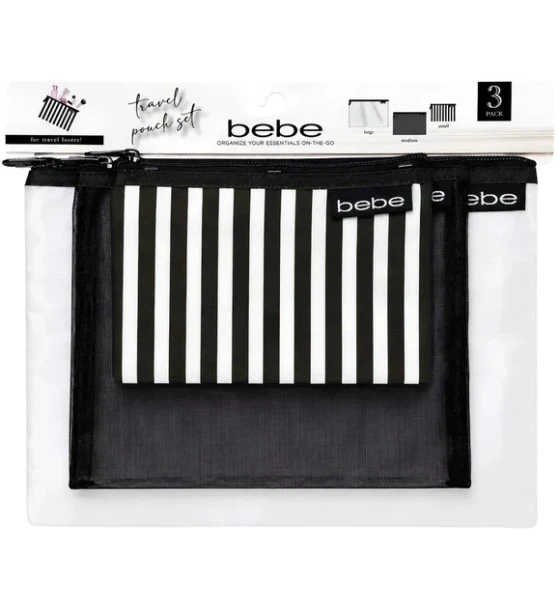 BEBE TRAVEL POUCH SET 3 PACK