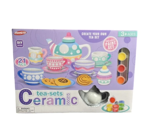 21PC CERAMIC TEA SET