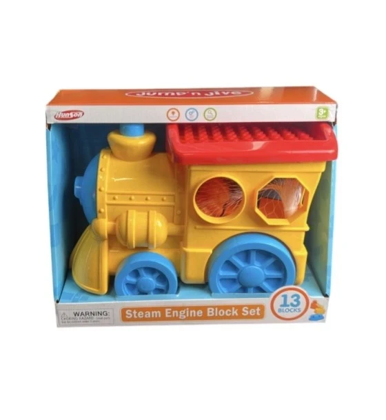STEAM ENGINE BLOCK TRAIN