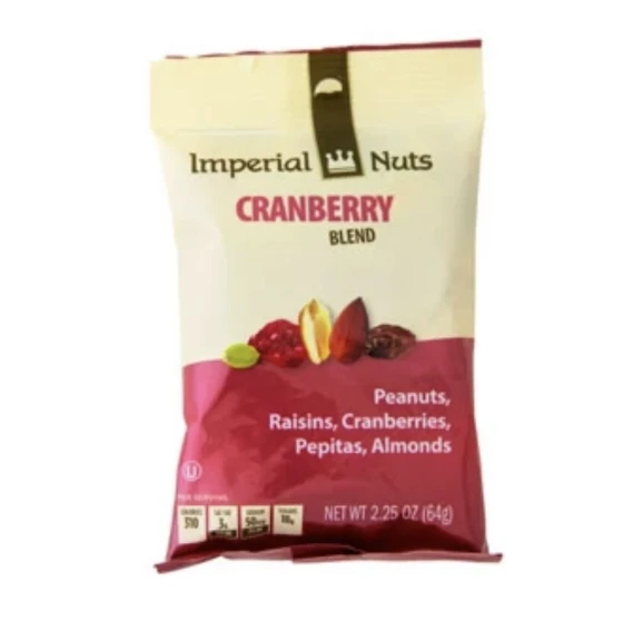 IMPERIAL NUTS CRANBERRY BLEND 2.25 OZ
