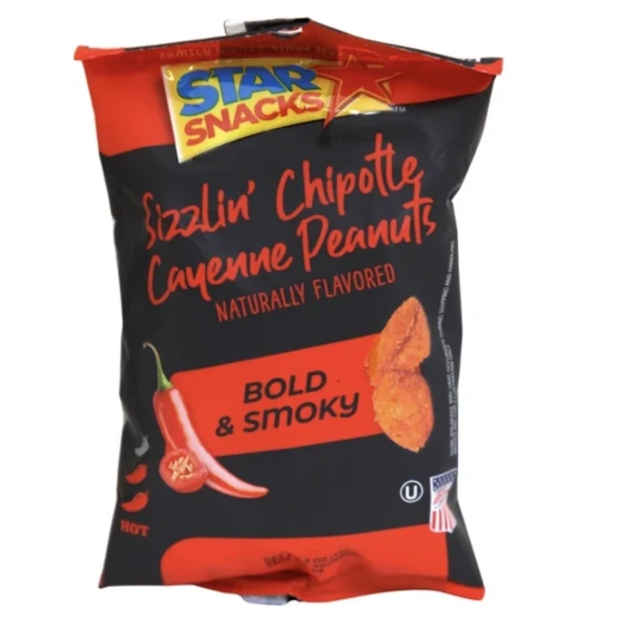 SCORCHIN FIE SIZZLIN CHIPOTLE CAYENNE PEANUTS BOLD AND SMOKY 5 FL OZ