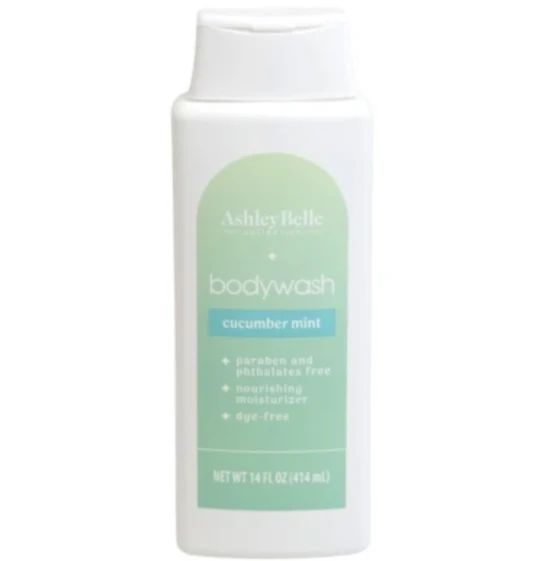 2.49 ASHLEY BELLE BODY WASH CUCUMBER MINT 14 FL OZ