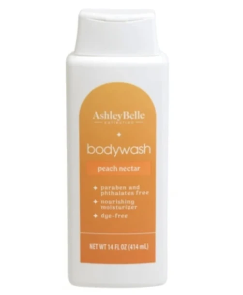 2.49 ASHLEY BELLE BODY WASH PEACH NECTAR 14 FL OZ