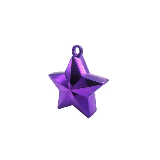 PURPLE STAR BRIGHT FOIL BALLOON WEIGHT