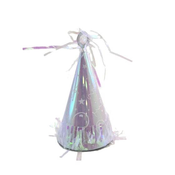 SILVER PARTY HAT BALLOON WEIGTH
