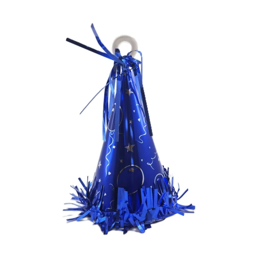 BLUE PARTY HAT BALLOON WEIGTH