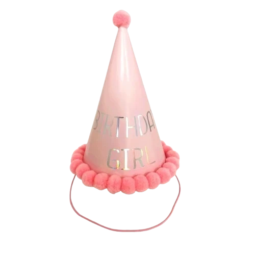 PINK BIRTHDAY HAT