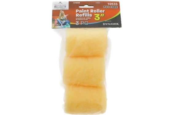 PAINT ROLLER 3 PACK 3 INCH
