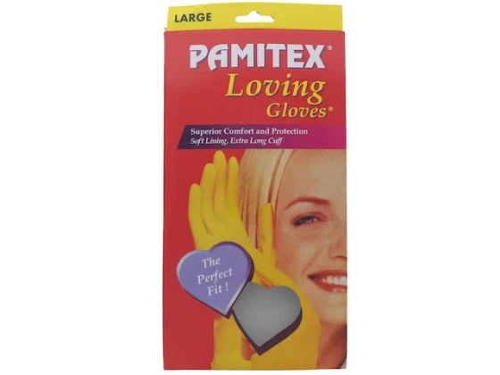 YELLOW RUBBER DISHWASHING GLOVES LG