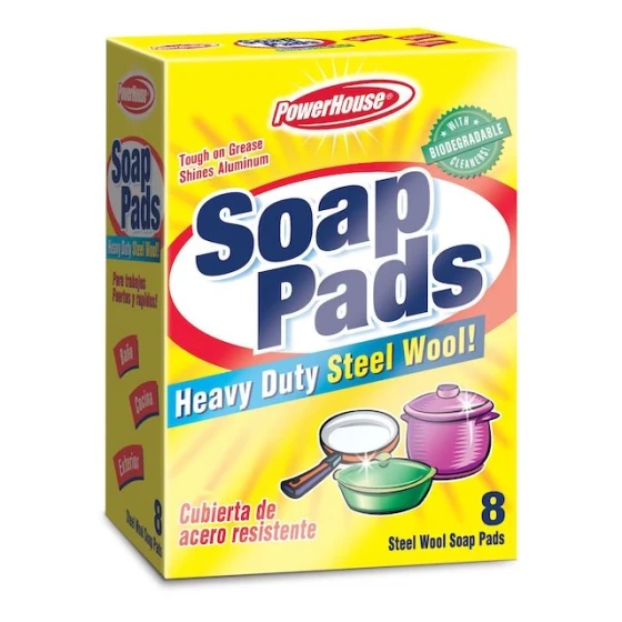 SOAP PADS HEAVY DUTY STEEL WOOL
