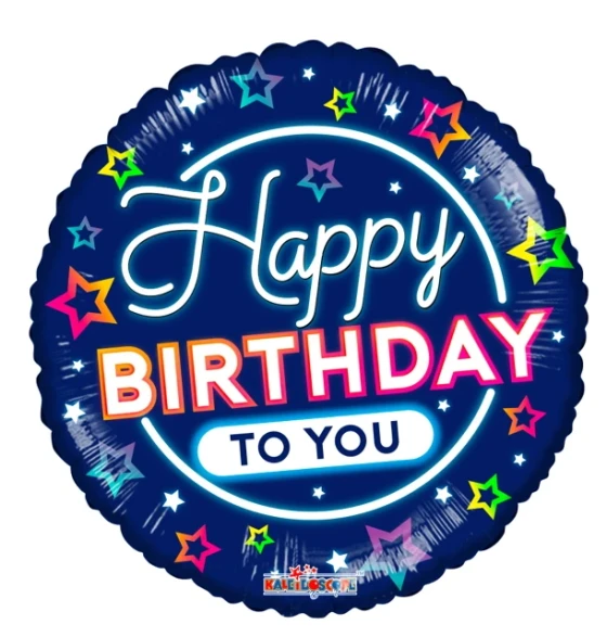 HAPPY BIRTHDAY GELLI BEAN NON LATEX BALLOON