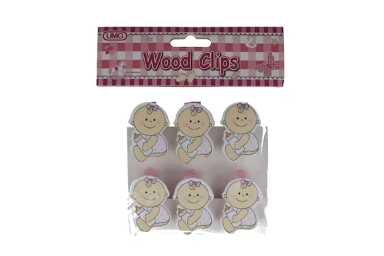 PINK BABY CLIP 6 PACK XXX