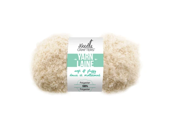 WHITE SOFTNFLUFFY YARN