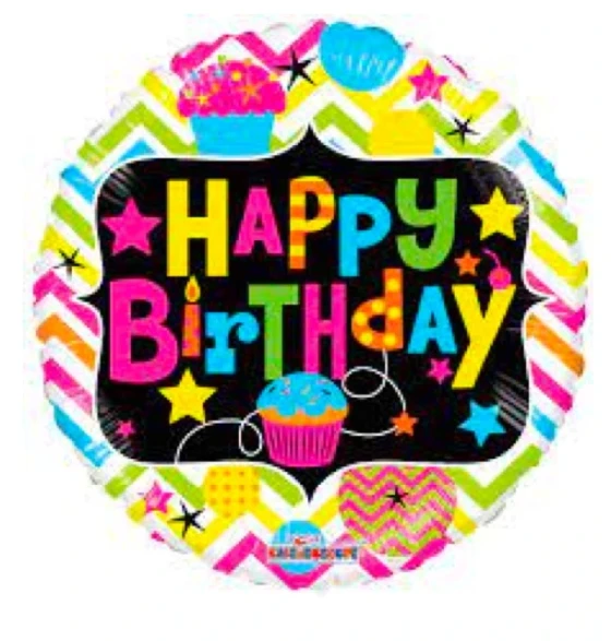 HAPPY BIRTHDAY FULL COLOR NEON GELLI BEAN