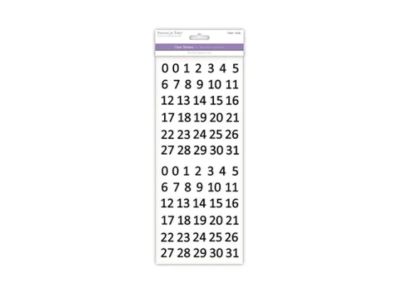 CALENDAR BLACK PAPER CRAFT STICKER