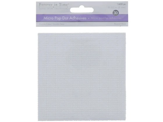 WHITE POP DOTS 0.12 IN ROUND.