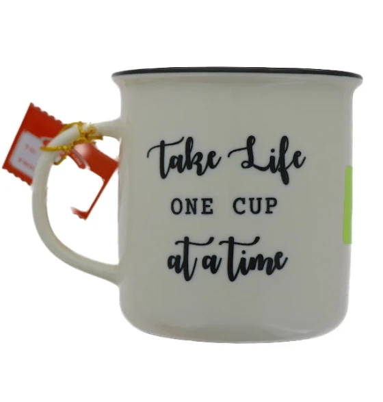 TAKE LIFE ONE CUP AT A TIME CANDLE IN MUG