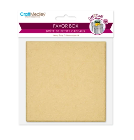 FAVOR BOX 1 PACK 3.3 X 3.3 X 1.5 INCH