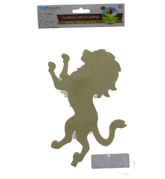 LION DIY STANDING WOOD ANIMAL. XXX
