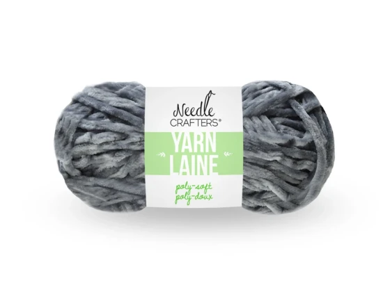 GREY POLY SOFT YARN BALL