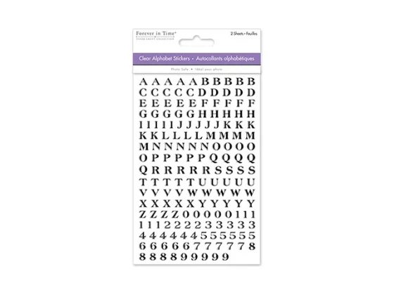FANCY PAPER CRAFT STICKER MINI FONTS