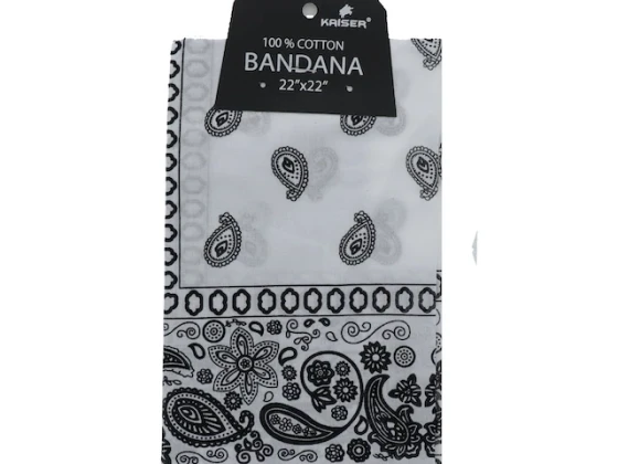 WHITE BANDANA