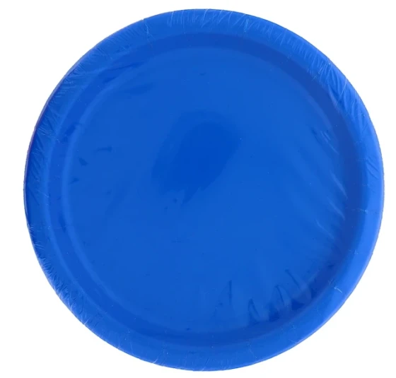 Royal Blue 7 Inch Dessert Plates 20 Count