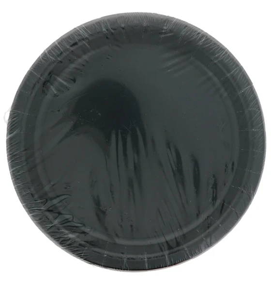 Black 7 Inch Dessert Plates 20 Count