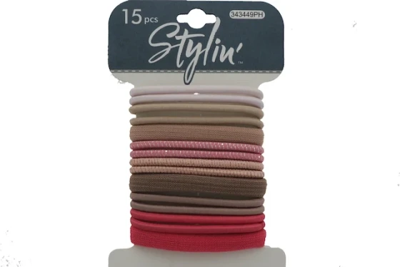 PINK HAIR TIES 15 PACK xxx