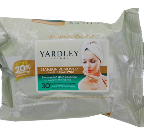YARDLEY MAKE UP REMOVER HYALURONIC ACID ESSENCE 30 PACK