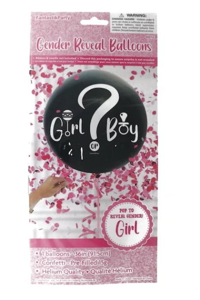 GIRL GENDER REVEAL BALLOON