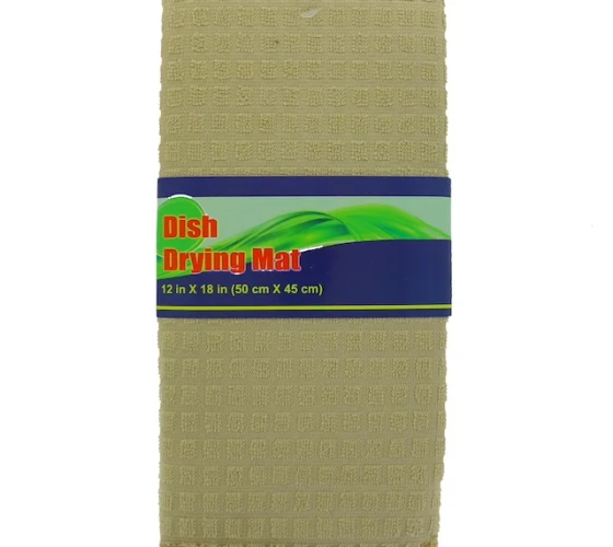 BEIGE DISH DRYING MAT