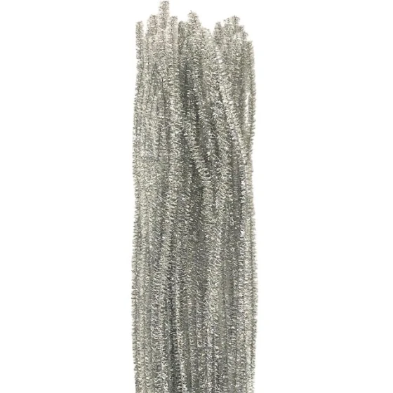 SILVER CHENILLE STEM