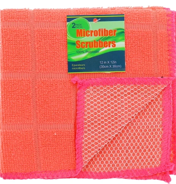 PINK SCRUBBER 2 PACK 12 X 12 INCH xxx