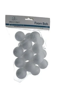 20ct Polyfoam Balls 1.5in 3.8cm