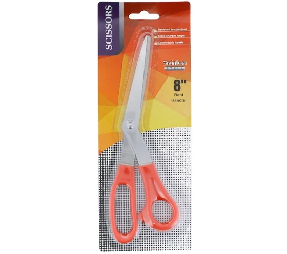 STAINLESS SCISSORS 8 INCH BENT HANDLE